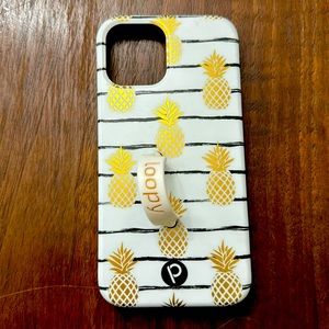 Striped pineapple loopy case for iPhone 12 Pro